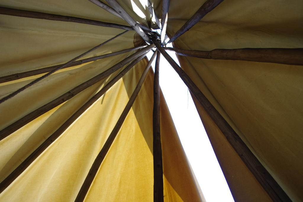 Les Tipis Du Bonheur De Vivre Hotell Brûlon Exteriör bild